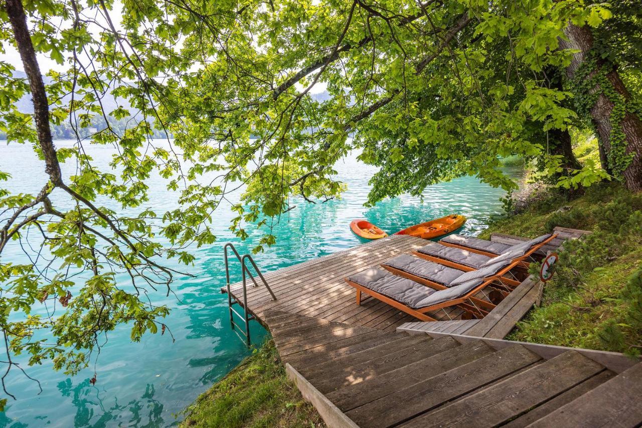 Private Beach House On Lake Блед Екстер'єр фото