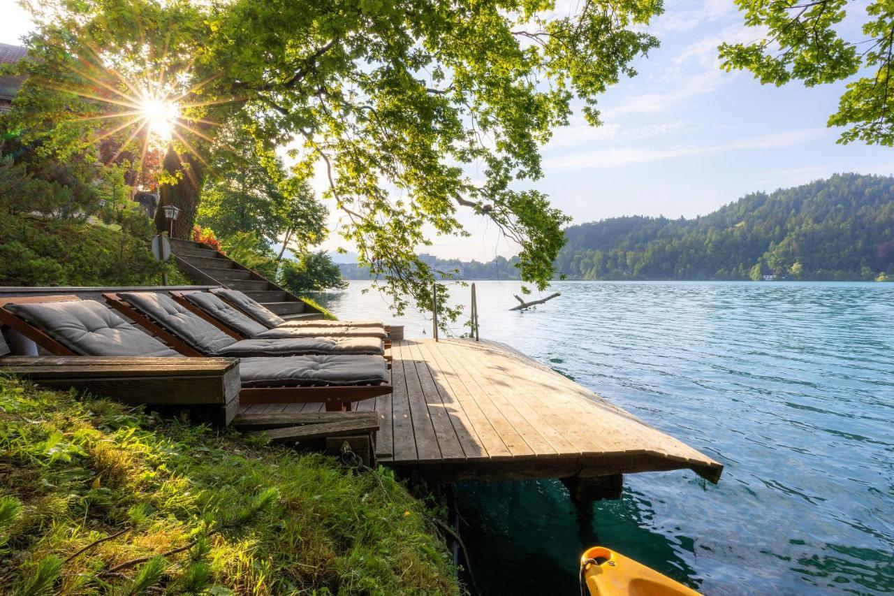Private Beach House On Lake Блед Екстер'єр фото